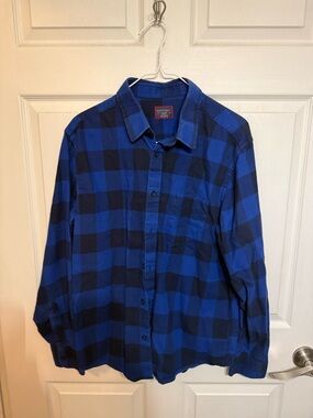 UNTUCKit Blue and Black Buffalo Check Button-Down Shirt XL Mens
